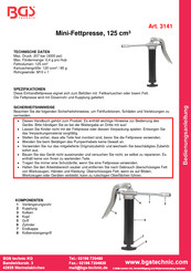 BGS technic 3141 Manual De Instrucciones