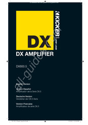 Kicker DX.5 Serie Manual De Instrucciones