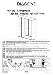 Gautier Diagone E13 - RANGEMENT Instrucciones De Montaje