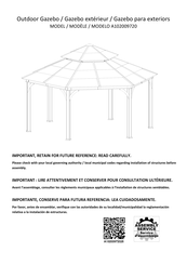 Sunjoy A102009720 Instrucciones De Montaje