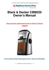 Black and Decker CBM220 Manual Del Usuario