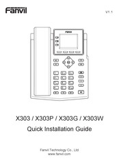 Fanvil X303G Guía De Instalación Rápida