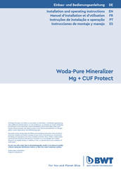 BWT Woda-Pure Mineralizer Mg + CUF Protect Instrucciones De Montaje Y Manejo