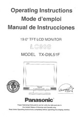 Panasonic TX-D99L51F Manual De Instrucciones