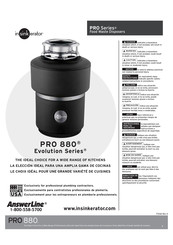 InSinkErator Evolutio PRO 880 Manual