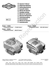 Briggs & Stratton Professional 1000 Serie Manual Del Operario