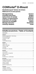 Auerswald COMfortel D-Mount Instrucciones De Montaje