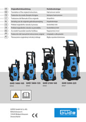 Gude GHD 1400-105 Traduccion Del Manual De Instrucciones Originale