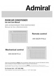 Admiral AW-05CR1FHLU Manual De Uso Y Mantenimiento