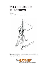 GAYNER 75-459/2 Manual De Instrucciones