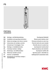 KWC F5 Serie Instrucciones De Montaje Y Servicio