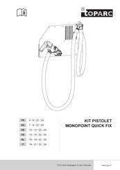 GYS TOPARC MONOPOINT QUICK FIX Manual Del Usuario