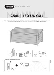 Keter 120 US GAL Instrucciones De Montaje