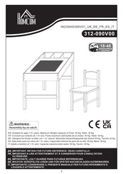 HOMCOM 312-090V00GY Instrucciones De Montaje