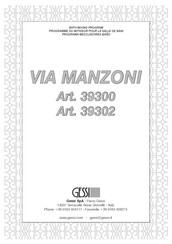 Gessi VIA MANZONI 39302 Instrucciones De Instalación