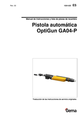 Gema OptiGun GA04 Manual De Instrucciones Y Lista De Piezas De Recambio