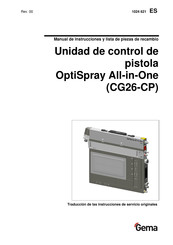 Gema OptiSpray All-in-One CG26-CP Manual De Instrucciones Y Lista De Piezas De Recambio