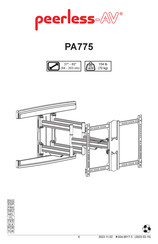 peerless-AV PA775 Instrucciones De Montaje E Instalación