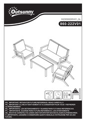 Outsunny 860-222V01 Instrucciones De Montaje