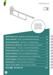 Pressalit VALUE R1119 Instrucciones De Uso Y Mantenimiento