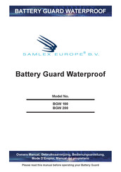 Samlex Europe Battery Guard Waterproof BGW200 Manual Del Propietário