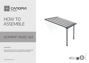 Palram CANOPIA OLYMPIA 3x3 Instrucciones De Montaje