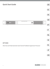 Klark Teknik DF1000 Guia De Inicio Rapido