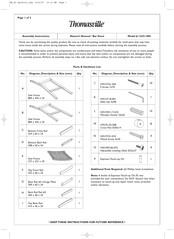 Thomasville Nature's Retreat 12251-005 Instrucciones De Ensamblaje