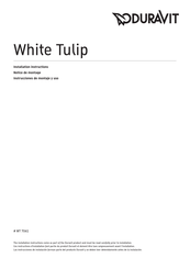 DURAVIT White Tulip WT 7061 Instrucciones De Montaje Y Uso