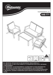 Outsunny 84B-771 Instrucciones De Montaje