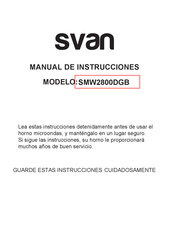 Svan SMW2800DGB Manual De Instrucciones