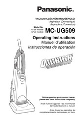 Panasonic MC-UG509 Instrucciones De Operación