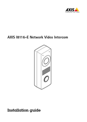 Axis Communications I8116-E Guia De Instalacion