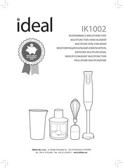 Eldom ideal IK1002 Manual Del Usuario