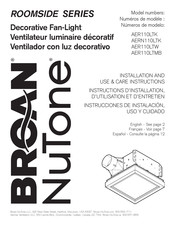 Broan-NuTone AERN110LTK Instrucciones De Instalación, Uso Y Cuidado