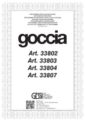 Gessi goccia 33807 Instrucciones De Instalación