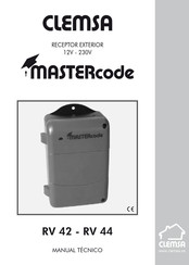 Clemsa MASTERcode RV 44 Manual Tecnico