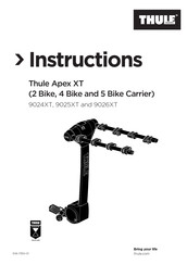 Thule Apex XT 4 Manual Del Usuario