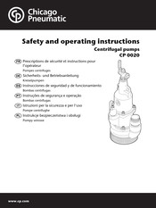 Chicago Pneumatic CP 0020 Instrucciones De Seguridad Y De Funcionamiento