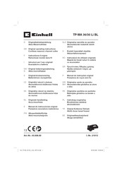 EINHELL TP-MA 36/30 Li BL Manual De Instrucciones Original