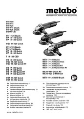 Metabo WEP 17-125 Quick Manual Original