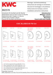 KWC BLUEBOX FM-Set ADRENA 21.004.502.000 Instrucciones De Montaje Y Servicio