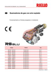 Riello RS 120/E BLU Instrucciones De Instalación, Uso Y Mantenimiento