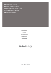 De Dietrich DFU1781ED Guia Del Usuario