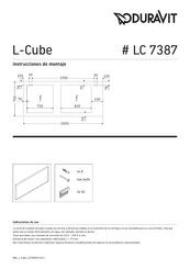 DURAVIT L-Cube LC 7387 Instrucciones De Montaje