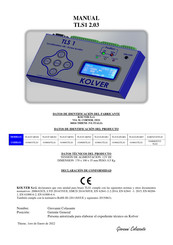 Kolver TLS1/CAR282 Manual Del Usuario