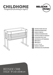 CHILDHOME EVOLUX CUNA COLECHO Instrucciones De Manejo