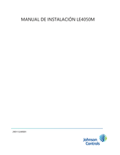 Johnson Controls LE4050M Manual De Instalación