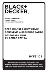 Black and Decker BCF611CBAPB-CA Manual De Instrucciones