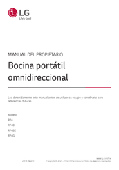 LG RP4G.WMEXJLD Manual Del Propietário